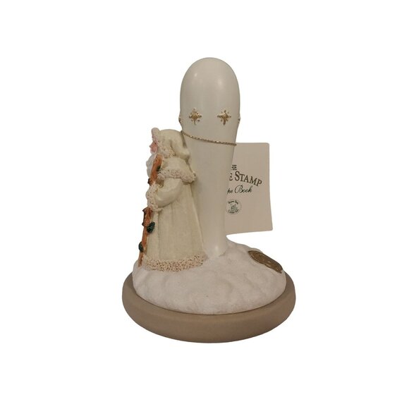 Vintage 1990s Brown Bag Cookie Stamp Snow Santa Old World Santa #2 With Box - Picture 5 of 9